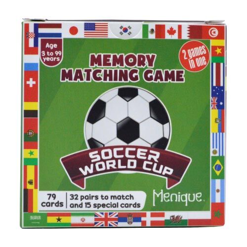 juego de memoria mundial de fútbol